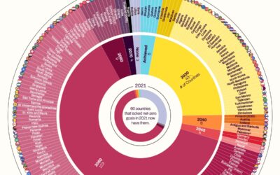 Visualized: Emission Reduction Targets by Country in 2024